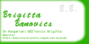 brigitta banovics business card